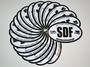 20 pack of 4in oval SDF Nation bumper stickers